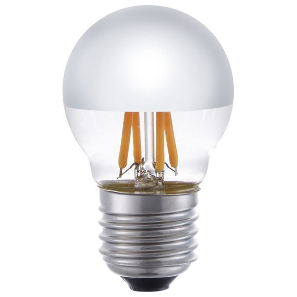 123led LED lamp E27 | Kogel G45 | Kopspiegel | Zilver | 2500K | Dimbaar | 4W (25W)  LDR09338 - 1