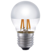 123led LED lamp E27 | Kogel G45 | Kopspiegel | Zilver | 2500K | Dimbaar | 4W (32W)  LDR09344