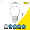 123led LED lamp E27 | Kogel G45 | Mat | 4000K | Dimbaar | 4.5W (40W)  LDR01820 - 2