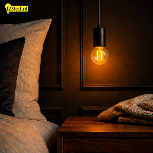 123led LED lamp E27 | Kogel P45 | Filament | Goud | 2100K | Dimbaar | 3.5W (25W) LDR02652 - 4