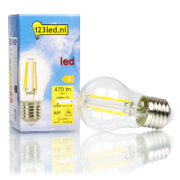 123led LED lamp E27 | Kogel P45 | Filament | Helder | 2700K | Dimbaar | 4.2W (40W)  LDR01680