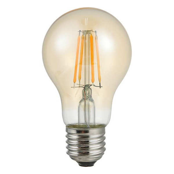 123led LED lamp E27 | Peer A60 | Dag/Nachtsensor | Filament | Goud | 2500K | 4W (37W)  LDR06409 - 1