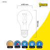 123led LED lamp E27 | Peer A60 | Filament | 2700K | 4.5W (40W)  LDR01788 - 2