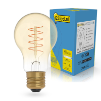 123led LED lamp E27 | Peer A60 | Filament | Goud | 1800K | Dimbaar | 4W (25W)