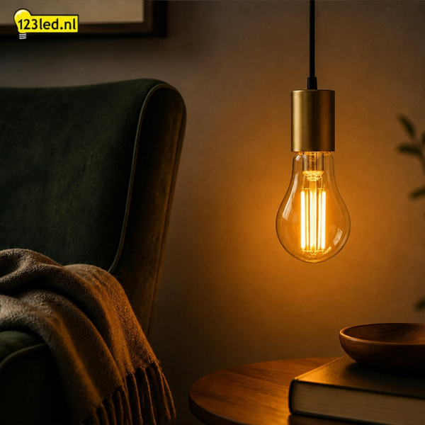 123led LED lamp E27 | Peer A60 | Filament | Goud | 2100K | Dimbaar | 4.5W (40W) LDR02656 - 4