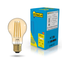 123led LED lamp E27 | Peer A60 | Filament | Goud | 2100K | Dimbaar | 7.5W (60W) LDR02658