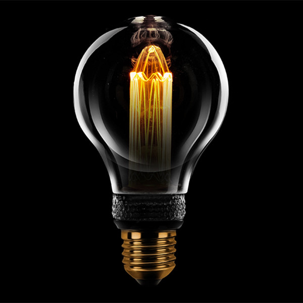 123led LED lamp E27 | Peer A60 | Kooldraadlamp | 1800K | 200 lumen | Smoke/Helder | 5W  LDR01585 - 1