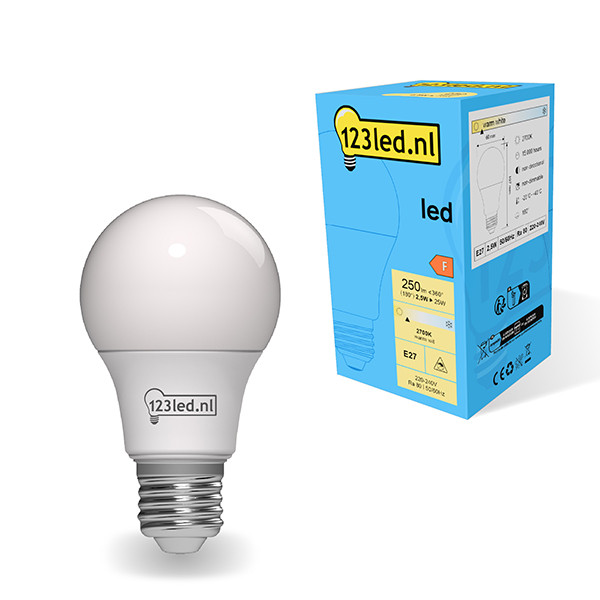 123led LED lamp E27 | Peer A60 | Mat | 2700K | 2.5W (25W)  LDR01758 - 1