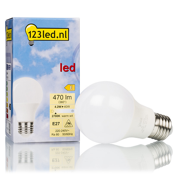123led LED lamp E27 | Peer A60 | Mat | 2700K | 4.2W (40W)  LDR01624 - 1