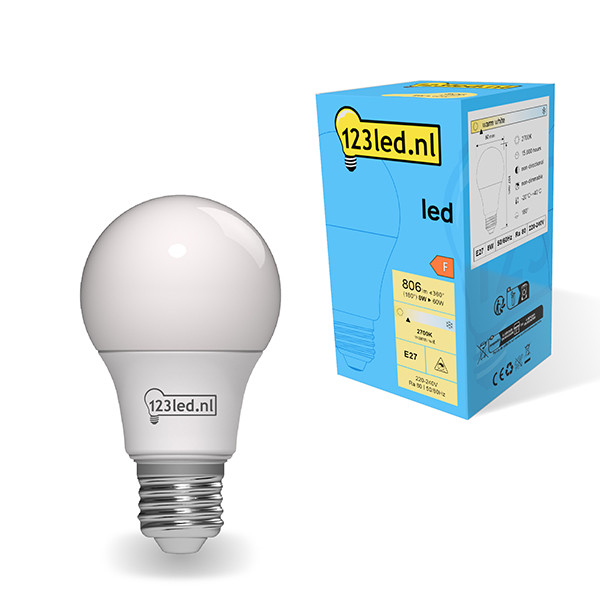 123led LED lamp E27 | Peer A60 | Mat | 2700K | 8W (60W)  LDR01762 - 1