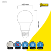 123led LED lamp E27 | Peer A60 | Mat | 4000K | 8W (60W)  LDR01764 - 2