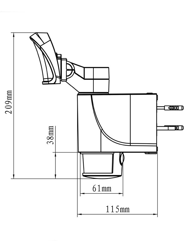 123led LED schijnwerper met volgsensor | Zwart | 1400 lumen | 18W  LDR06705 - 3