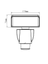 123led LED schijnwerper met volgsensor | Zwart | 1400 lumen | 18W  LDR06705 - 4