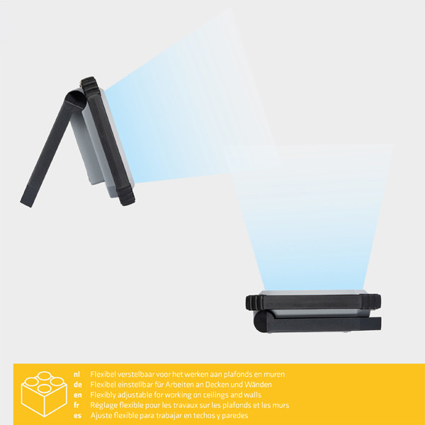 123led LED werklamp oplaadbaar | 6500K | 700 lumen | IP54 | 14.8W  LDR06793 - 5