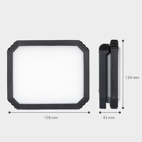 123led LED werklamp oplaadbaar | 6500K | 700 lumen | IP54 | 14.8W  LDR06793 - 7