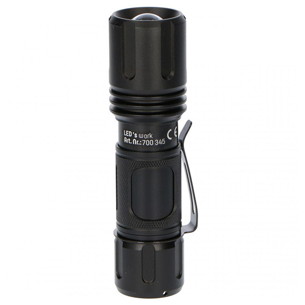 LED zaklamp op batterijen | 3 lichtstanden | 3x AAA | 360 lumen | IP67 | Zwart LDR06264 - 1