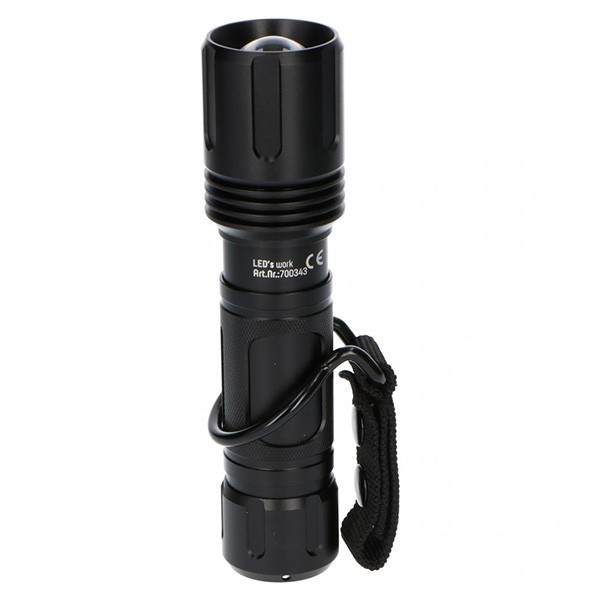123led LED zaklamp op batterijen | 3 lichtstanden | 6x AA | 1500 lumen | IP67 | Zwart  LDR06262 - 1