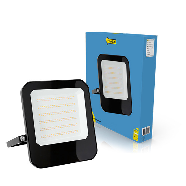 123led Led Breedstraler 100W | 4000K | 12.600 lumen | IP65 | Zwart  LDR02200 - 1