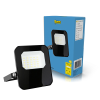 123led Led Breedstraler 10W | 6500K | 1200 lumen | IP65 | Zwart  LDR02193