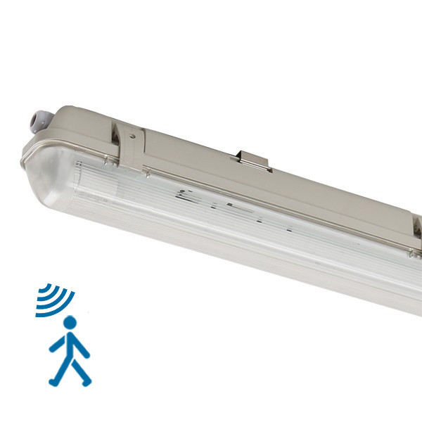 123led Led TL armatuur met sensor 120 cm | incl. TL | 4000K | IP65 | 2100 lumen | 14W  LDR05040 - 1