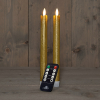 123led Led dinerkaars 23 cm | Goud | 3D vlam | 2 stuks  LCO00252