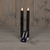 123led Led dinerkaars 23 cm | Zwart | 3D vlam | 2 stuks  LCO00140