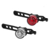 Led fietslamp | op batterij | rond | wit en rood licht