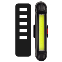123led Led fietslamp COB | USB oplaadbaar | rood of wit licht  LDR08062