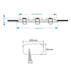 123led Led inbouwarmatuur | Rechthoek | Zwart/Wit | 3x GU10 fitting | Ø 90 mm | IP20  LDR08013 - 5