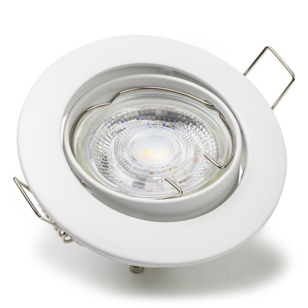 123led Led inbouwarmatuur | Rond | Wit | GU10 fitting | Ø 75 mm | IP20  LDR08000 - 2