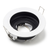 123led Led inbouwarmatuur | Rond | Zwart/Wit | GU10 fitting | Ø 90 mm | IP20  LDR08010 - 1