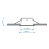 Led inbouwarmatuur | Vierkant diep | Wit | GU10 fitting | Ø 75mm | IP65 LDR08022 - 5