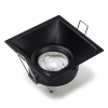 123led Led inbouwarmatuur | Vierkant diep | Zwart | GU10 fitting | Ø 80 mm | IP20  LDR08009 - 2