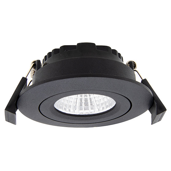 123led Led inbouwspot | Rond | 1800-3000K | Zwart | Ø 68mm | IP44 | Dimbaar | 6W  LDR02140 - 1