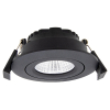 Led inbouwspot | Rond | 1800-3000K | Zwart | Ø 68mm | IP44 | Dimbaar | 6W