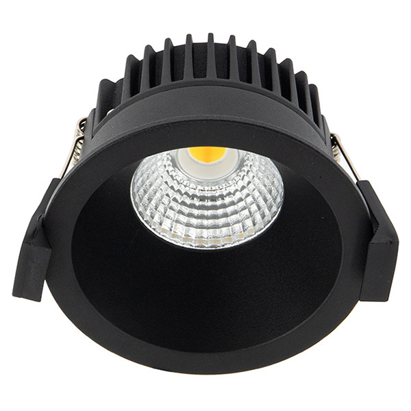 123led Led inbouwspot | Rond | 1800-3000K | Zwart | Diep | Ø 68mm | IP44 | Dimbaar | 6W  LDR02148 - 1