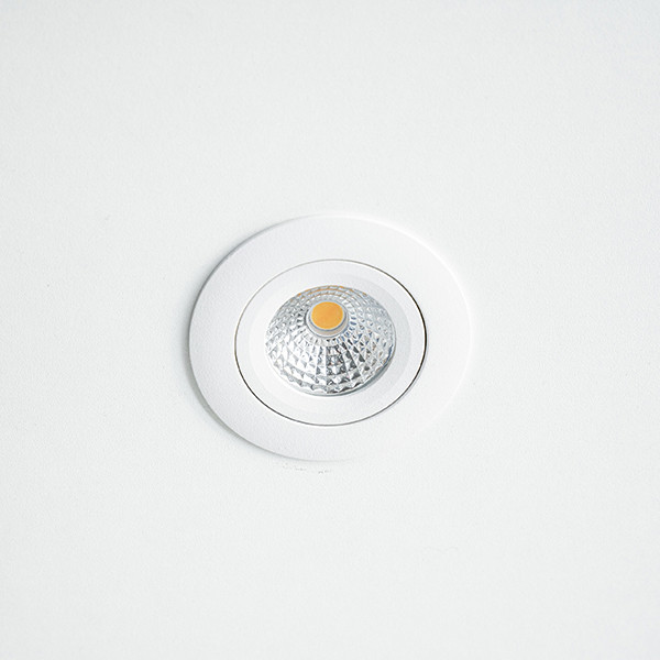 123led Led inbouwspot | Rond | 2000-2700K | Wit | Ø 68mm | IP44 | Dimbaar | 5.5W  LDR01972 - 2