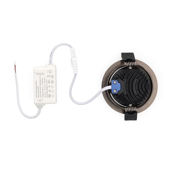 Led inbouwspot | Rond | 2700K-3000K-4000K | Brons | Ø 75 mm | IP65 | Dimbaar | 5W LDR02445 - 5