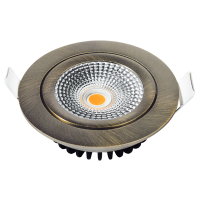Led inbouwspot | Rond | 2700K-3000K-4000K | Brons | Ø 75 mm | IP65 | Dimbaar | 5W LDR02445