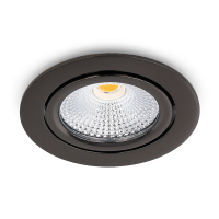Led inbouwspot | Rond | 2700K-3000K-4000K | Gun Metal | Ø 75 mm | IP65 | Dimbaar | 5W LDR02439
