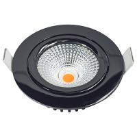 Led inbouwspot | Rond | 2700K-3000K-4000K | Gun Metal | Ø 75 mm | IP65 | Dimbaar | 5W LDR02439