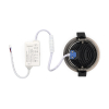 Led inbouwspot | Rond | 2700K-3000K-4000K | Gun Metal geborsteld | Ø 75 mm | IP65 | Dimbaar | 5W LDR02441 - 5