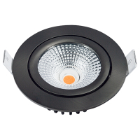 Led inbouwspot | Rond | 2700K-3000K-4000K | Gun Metal geborsteld | Ø 75 mm | IP65 | Dimbaar | 5W LDR02441
