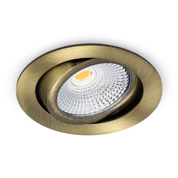 Led inbouwspot | Rond | 2700K-3000K-4000K | Messing | Ø 75 mm | IP65 | Dimbaar | 5W LDR02447 - 2