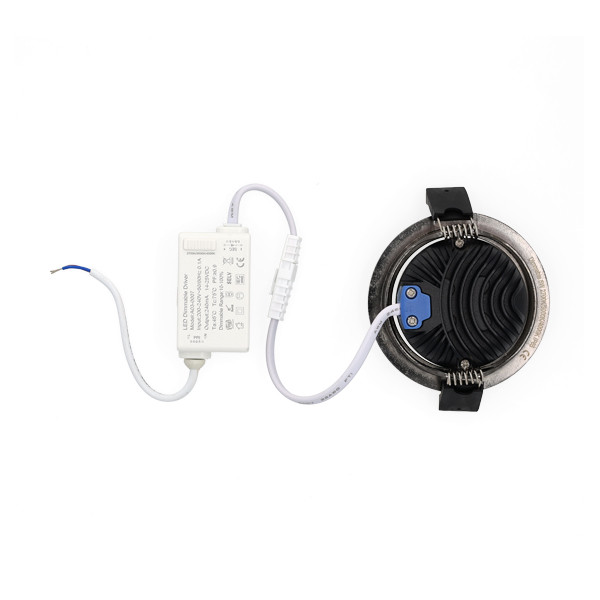 Led inbouwspot | Rond | 2700K-3000K-4000K | Messing | Ø 75 mm | IP65 | Dimbaar | 5W LDR02447 - 5