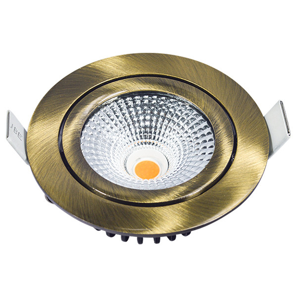 Led inbouwspot | Rond | 2700K-3000K-4000K | Messing | Ø 75 mm | IP65 | Dimbaar | 5W LDR02447 - 1