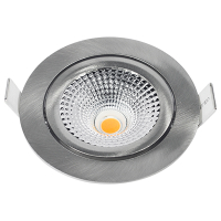 Led inbouwspot | Rond | 2700K-3000K-4000K | Nikkel | Ø 75 mm | IP65 | Dimbaar | 5W LDR02437