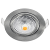 Led inbouwspot | Rond | 2700K-3000K-4000K | Nikkel | Ø 75 mm | IP65 | Dimbaar | 5W