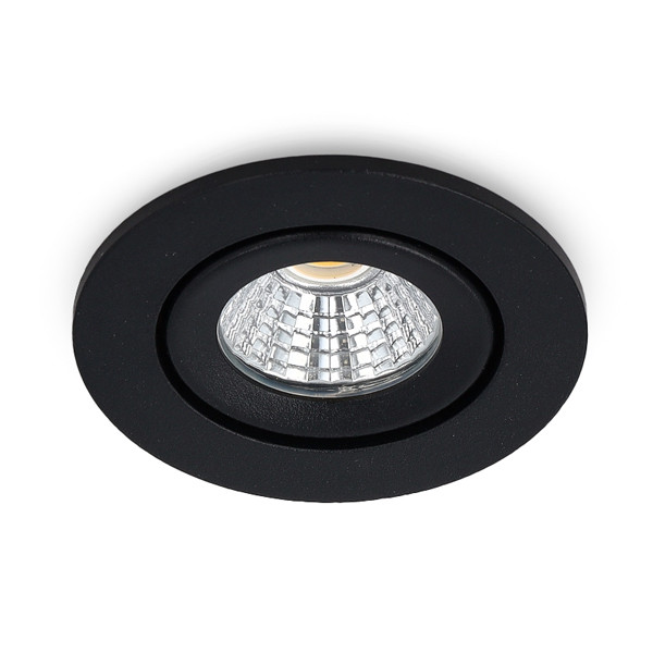Led inbouwspot | Rond | 2700K-3000K-4000K | Zwart | Ø 55 mm | IP65 | Dimbaar | 5W LDR02429 - 1
