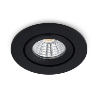 Led inbouwspot | Rond | 2700K-3000K-4000K | Zwart | Ø 55 mm | IP65 | Dimbaar | 5W LDR02429